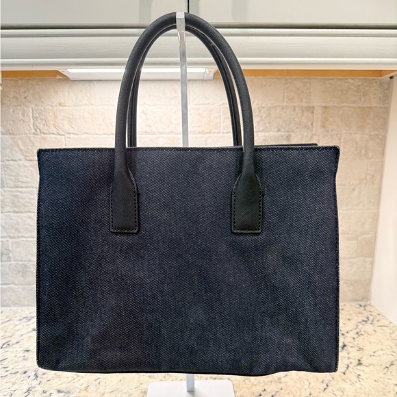 Kate Spade EUC Denim & Leather Cameron Street Candace Handbag/Crossbody - Picture 2 of 8